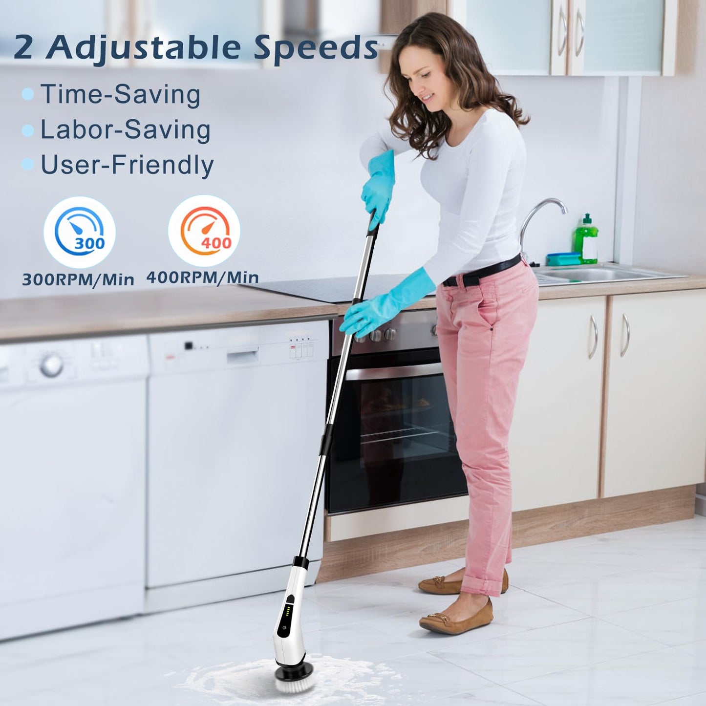 Extendable Cordless Cleaning Brush