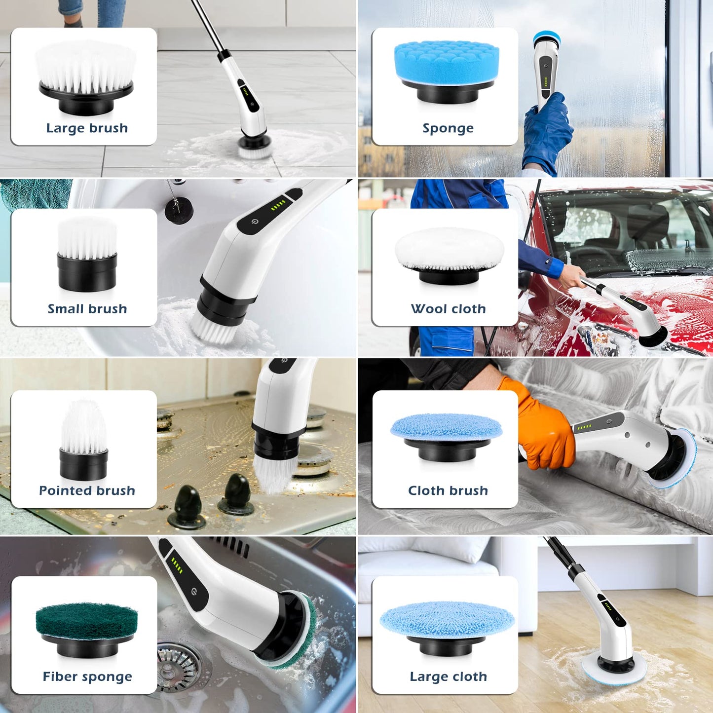 Extendable Cordless Cleaning Brush